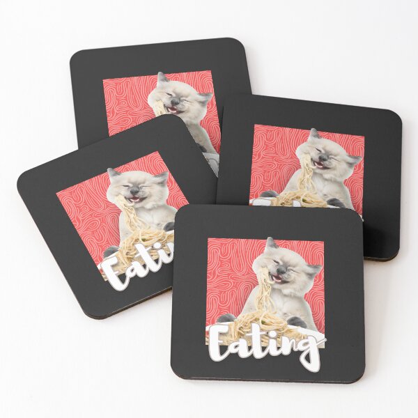 Item preview, Funny Cute  Cat Eating Spaghetti  designed and sold by VIKING  PROJECT.