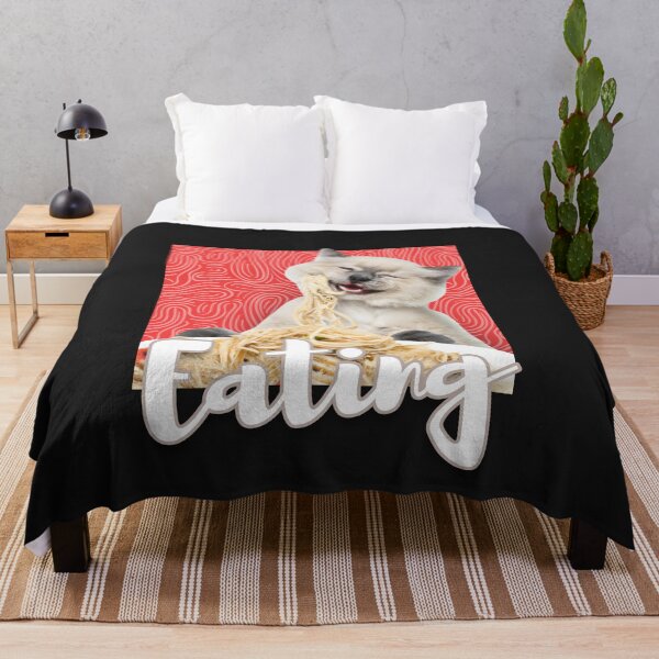 Item preview, Funny Cute Cat Eating Spaghetti designed and sold by VIKING PROJECT.