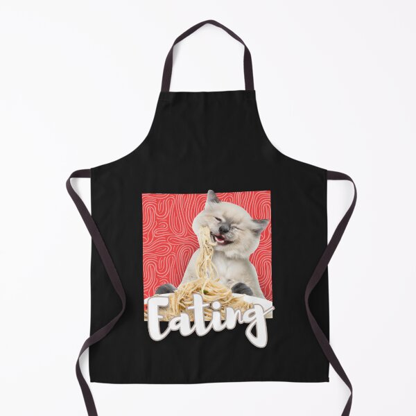 Item preview, Funny Cute  Cat Eating Spaghetti  designed and sold by VIKING  PROJECT.