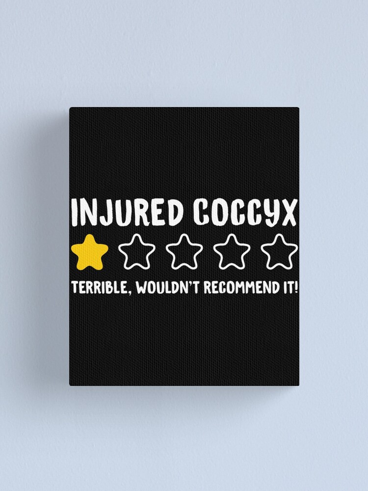 Injured Coccyx Terrible Wouldn't Recommend It! - Funny Injury Tailbone  Throw Pillow for Sale by drakouv