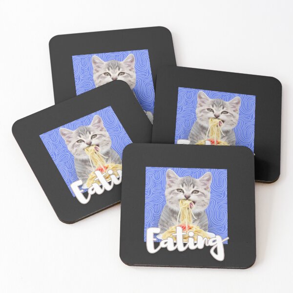 Item preview, Funny Cute  Cat Eating Spaghetti  designed and sold by VIKING  PROJECT.