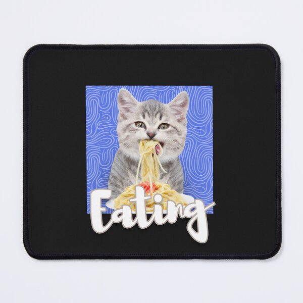 Item preview, Funny Cute Cat Eating Spaghetti designed and sold by VIKING PROJECT.