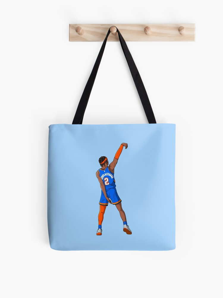 Shai Gilgeous Alexander OKC Thunder Basketball Tote Bag