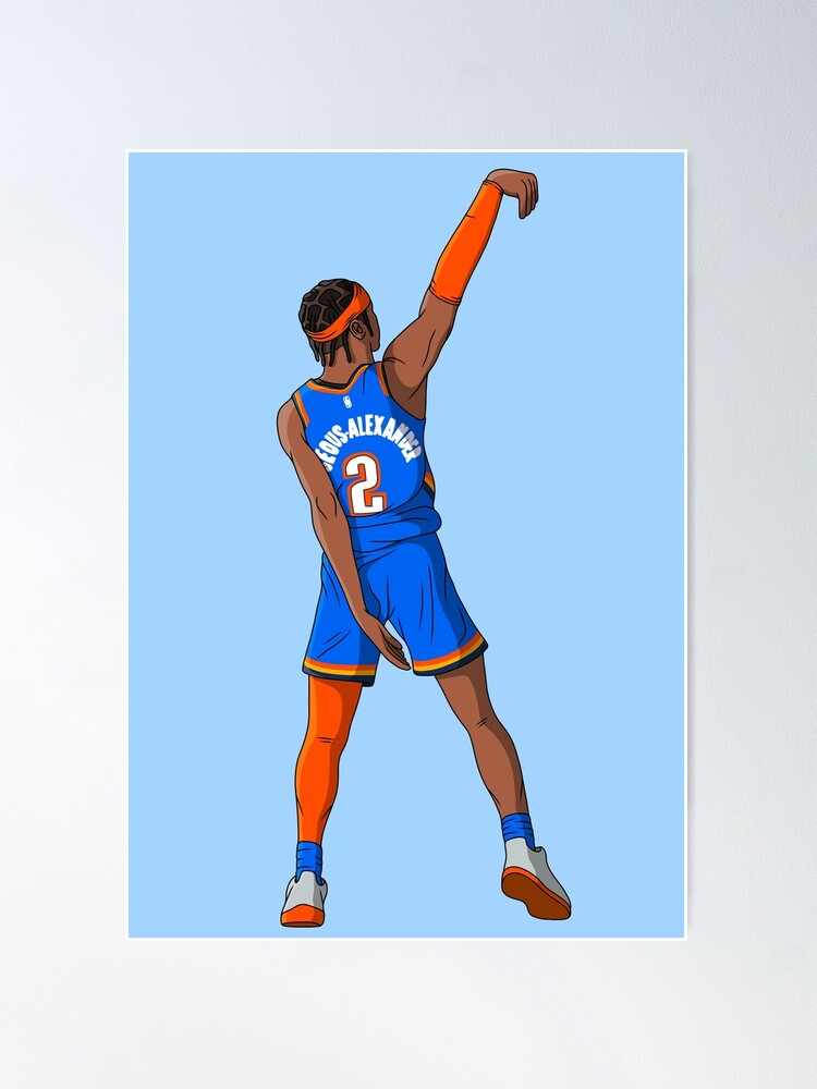 ✺Framed✺ OKC THUNDER NBA Basketball Poster SHAI GILGEOUS