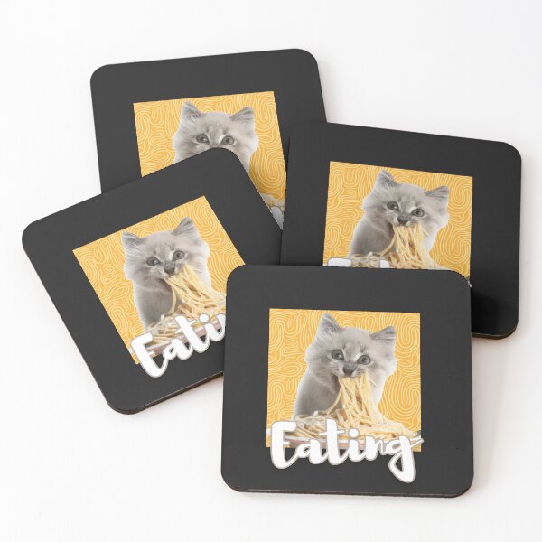 Item preview, Funny Cute  Cat Eating Spaghetti  designed and sold by VIKING  PROJECT.