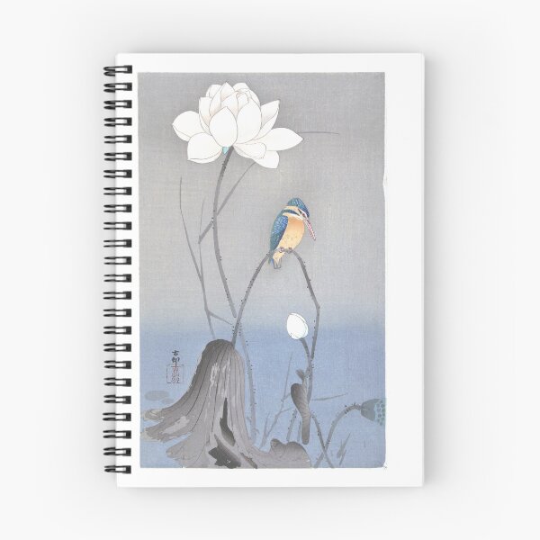 Item preview, Ohara Koson Kingfisher with Lotus Flower designed and sold by TeeARTHY.