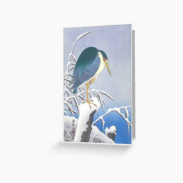 Item preview,  Ohara Koson Heron in snow designed and sold by TeeARTHY.