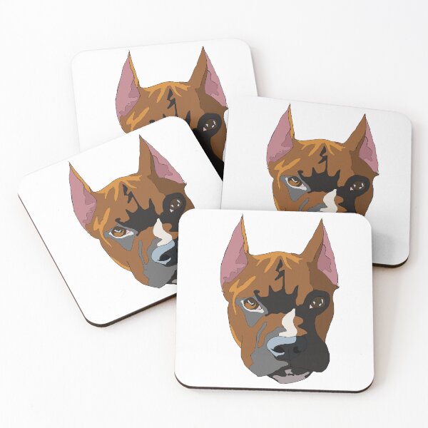 Item preview, Copy of Boxer pitbull mix with cropped ears designed and sold by LeahcarsArt.