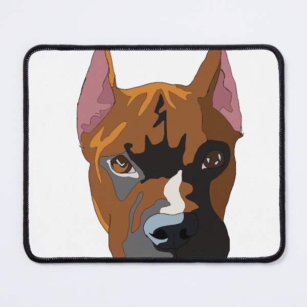 Item preview, Copy of Boxer pitbull mix with cropped ears designed and sold by LeahcarsArt.