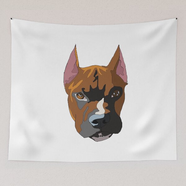 Item preview, Copy of Boxer pitbull mix with cropped ears designed and sold by LeahcarsArt.