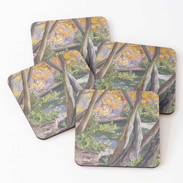 Item preview, Nature Trail Next To Lake With Fall Trees Painting designed and sold by Nick Garnhart.