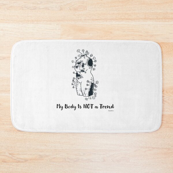 Item preview, My Body is NOT a Trend (b&w) version  designed and sold by DesignbyDarien.
