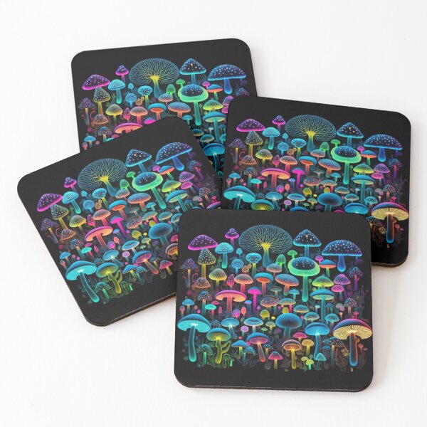 Item preview, Psychedelic glowing mushrooms #19 designed and sold by Christolamber.