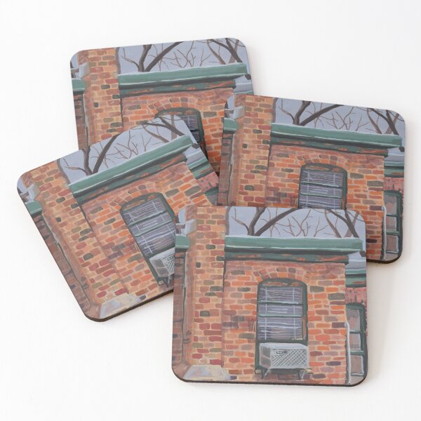 Item preview, Old Red Brick Building In Winter in Richmond Virginia designed and sold by Nick Garnhart.