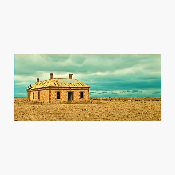 Item preview, Isolated Abandoned House in the Landscape designed and sold by TastyTonic.