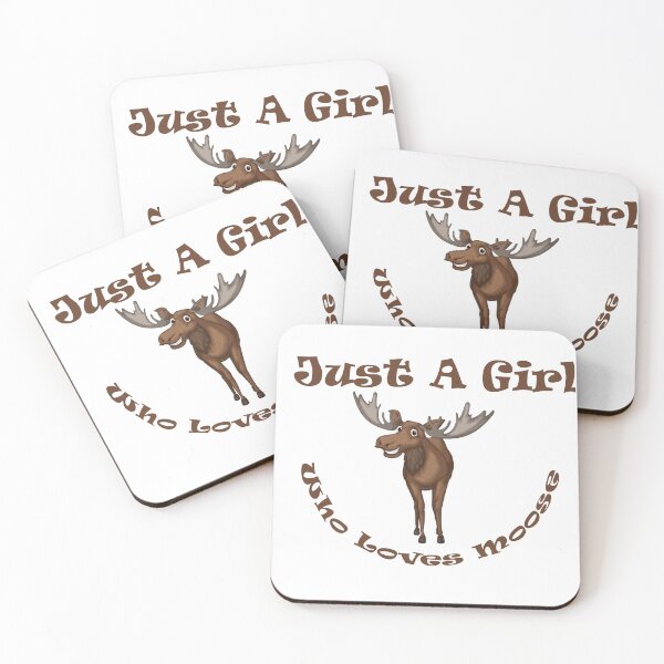 Item preview, Just a girl who loves moose designed and sold by flydye.