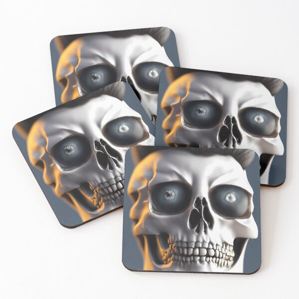 Item preview, Black Eyes Scary Skull, Morbid Details Broken Smile. A.I. Artwork - Skull Colection. designed and sold by SpektroDesign.