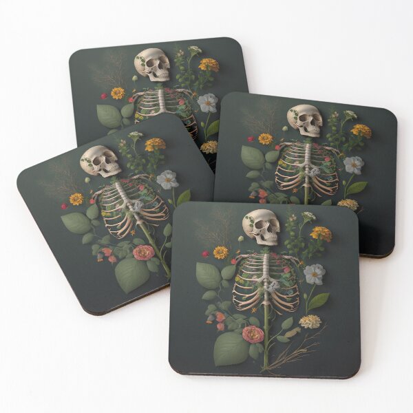 Item preview, Death of a Botanist (Floral Skeleton) designed and sold by Envision Designs.