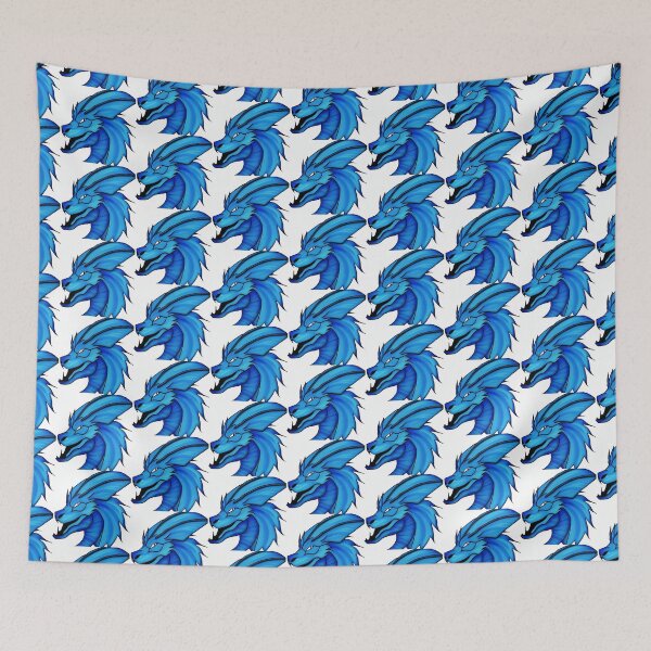 Item preview, Blue Asian Dragon - Scary Dragon designed and sold by PlayDifferent ⭐⭐⭐⭐⭐.