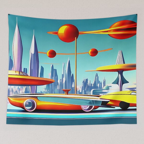 Item preview, A Busy City on an Exoplanet in a Distant Galaxy - Part One designed and sold by retrofutured.