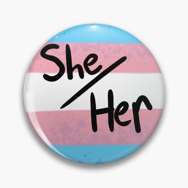 Item preview, Trans Transgender Pronouns She/her Pride Flag designed and sold by Spell-the-Bee.