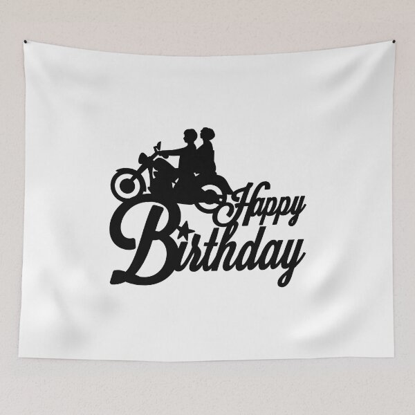 Item preview, Birthday T-Shirt, Happy Birthday T-shirt, motorcycle classic couple theme, Birthday Gift, Design for Man and Ladies ,Boy and Girl ,Classic T-Shirt Gift designed and sold by sixday 7day.