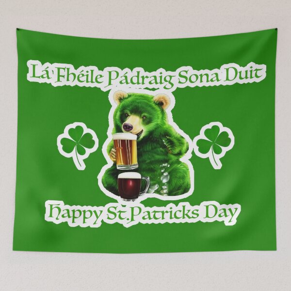 Item preview, Happy St Patricks day.Lá Fhéile Pádraig Sona Duit designed and sold by Aloha Midori.