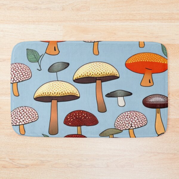 Item preview, 70s Cottagecore Mushroom Pattern designed and sold by SquishStitches.