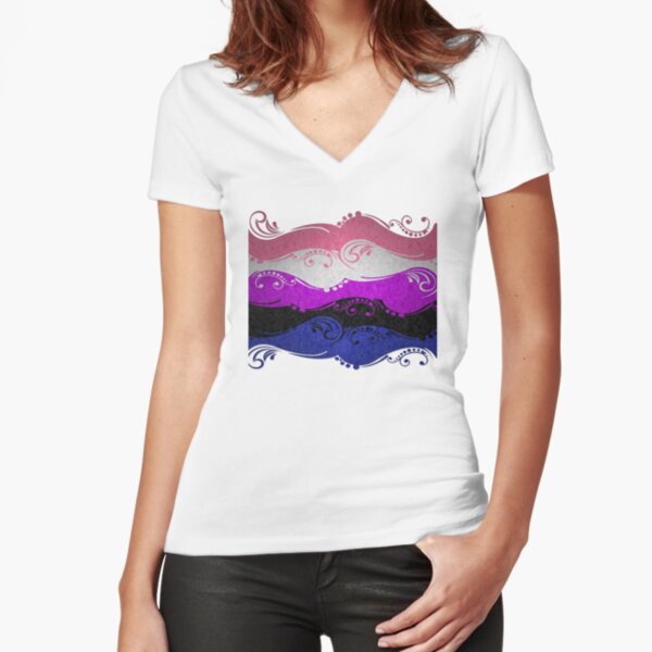 Fitted V-Neck T-Shirt
