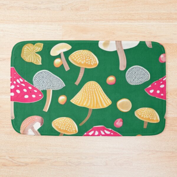 Item preview, Cheerful Cottagecore Mushroom Pattern designed and sold by SquishStitches.