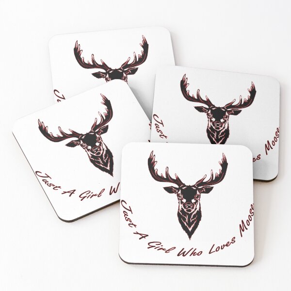 Item preview, Just a girl who loves moose designed and sold by flydye.