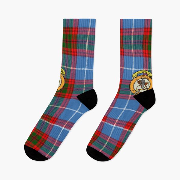 Artikelvorschau, Traber schottischer Tartan und Wappen entworfen und verkauft von BagTown Clans.