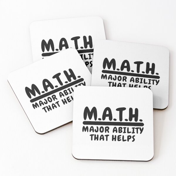 Item preview, MATH Acronym | Major Ability That Helps (Black Font) | Math designed and sold by ACRONYMSONLY.