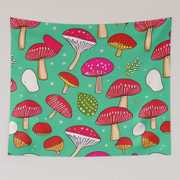 Item preview, Red Mushroom Pattern designed and sold by SquishStitches.