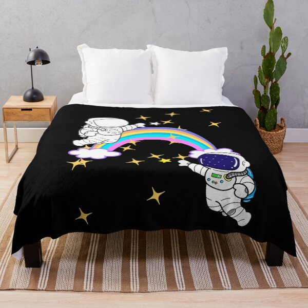 Item preview, Astronauts and a Rainbow in Space designed and sold by Rachel July.