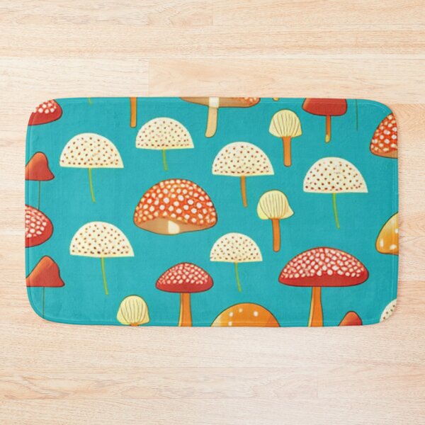 Item preview, Cottagecore Simple Mushroom Pattern designed and sold by SquishStitches.