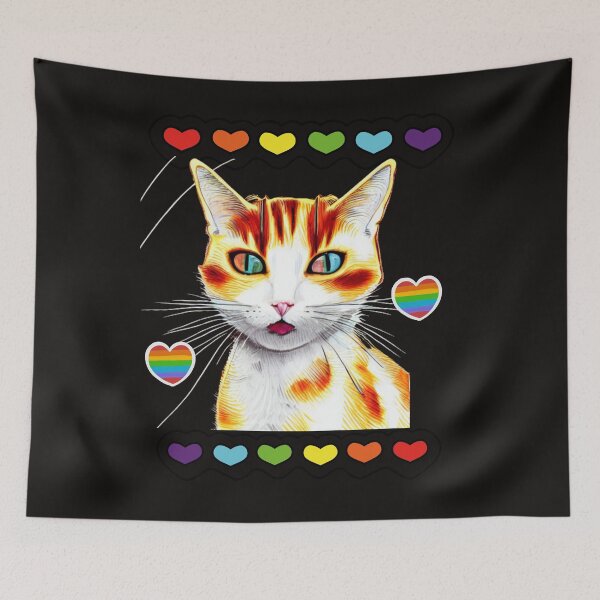 Item preview,  Feline The Purride Lgbt Gay Pride Cat designed and sold by leshewle.