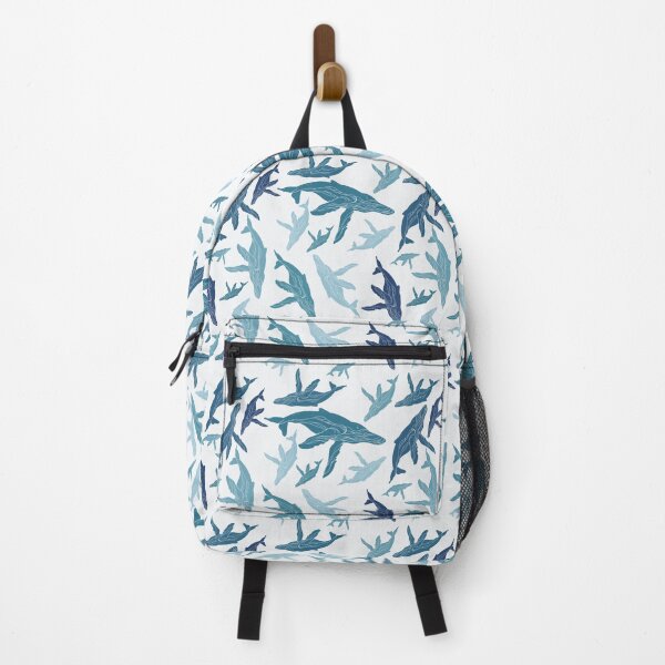Item preview, Humpback Whales White designed and sold by BlueDoorStudio.