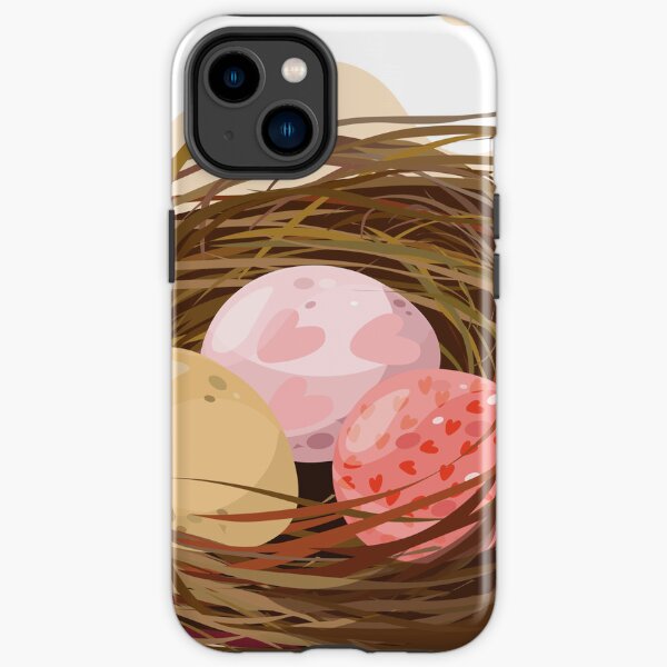 Graphique vectoriel d'art numérique dessiné à la main. Saint Valentin/Pâques ❤ Coque antichoc iPhone