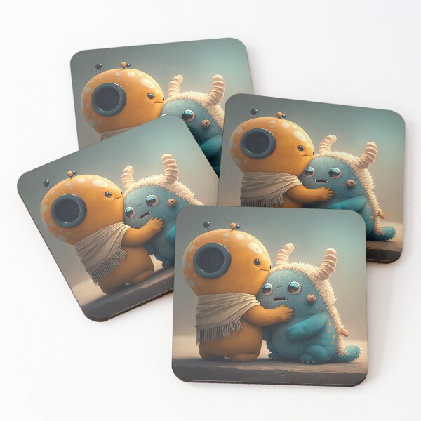 Item preview, Monster Buddies: Fuzzy & Spikey designed and sold by w-A-I-ve.