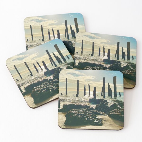 Item preview, Port Willunga Beach Pylons designed and sold by Modern-Shadow.