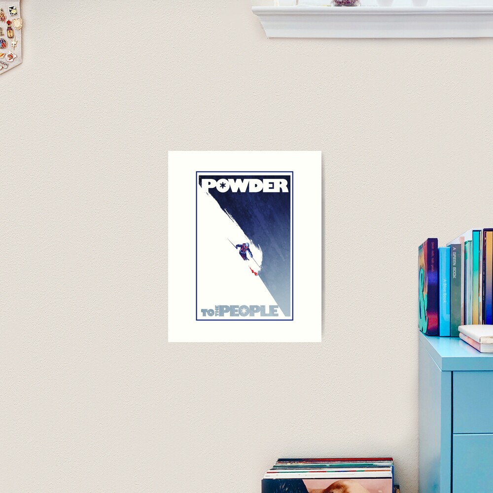Powder to the People Art Print
