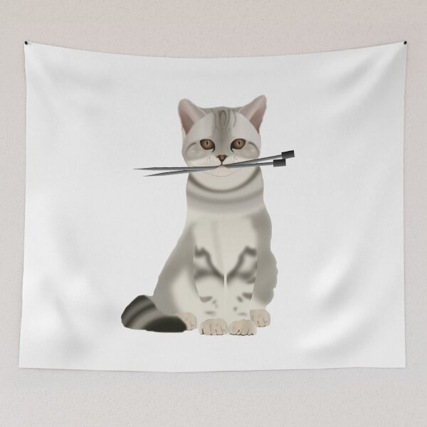 Item preview, Cute Cat Eating Spaghetti Noodles designed and sold by kris-money.