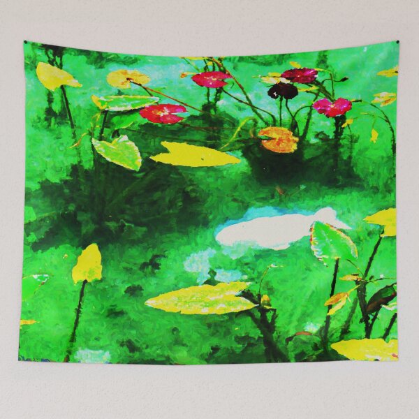 Item preview, Monet's pond in Gifu, Japan, Oil painting designed and sold by Wa Wonder.