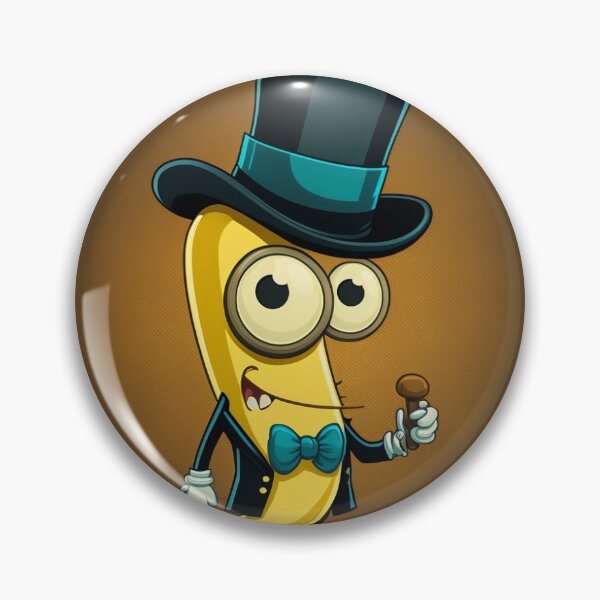 Artikelvorschau, Die elegante Banane - Monocle und Zylinder-Aufkleber entworfen und verkauft von Zarto.