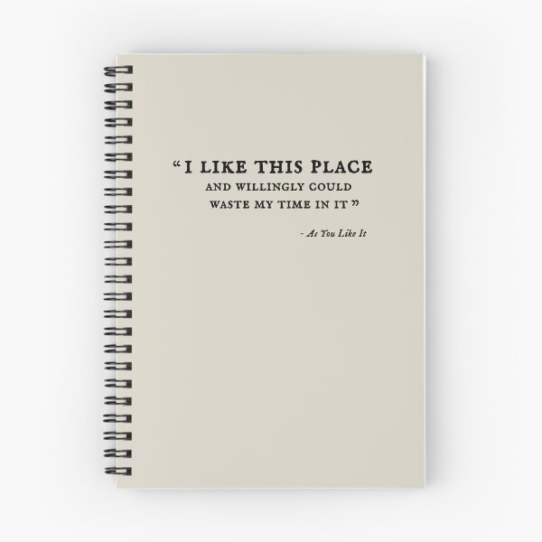 Item preview, "I Like This Place" Shakespeare Quote designed and sold by ligaturesupply.