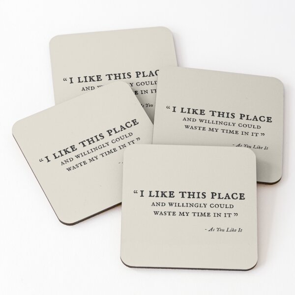 Item preview, "I Like This Place" Shakespeare Quote designed and sold by ligaturesupply.