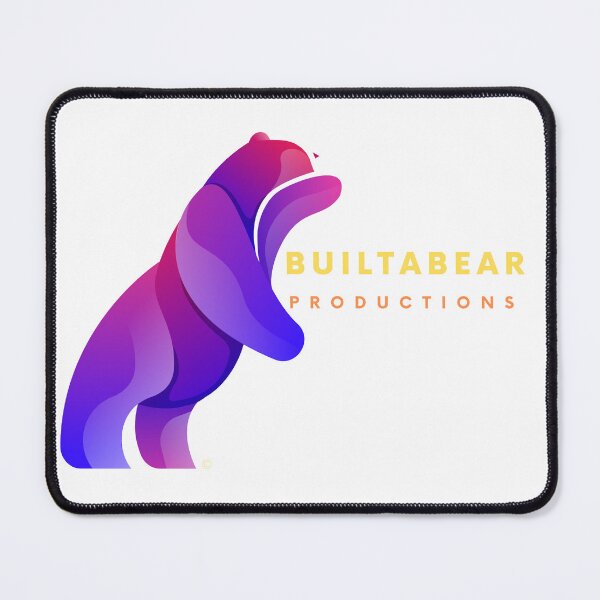 Item preview, BUILTABEAR PRODUCTIONS LOGO [dark backgrounds - see alt logo for light backgrounds] designed and sold by BUILTABEAR PRODUCTIONS.