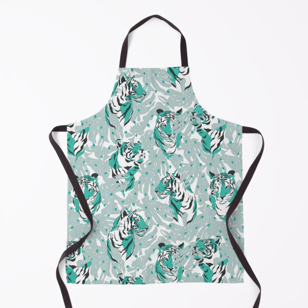 Item preview, Colorful Tiger Pattern - Tiger Asia Cyan Pattern - Tiger Pattern Jungle designed and sold by Patternawy.
