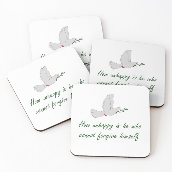 Item preview, How Unhappy Is He Who Cannot Forgive Himself - Forgiveness Quotes designed and sold by CrankyOldDude.
